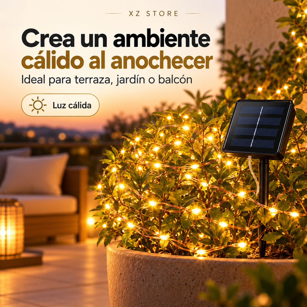 X - Guirnalda Solar efecto HADA CALID X2